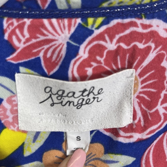 Agathe Singer Anthropologie Cheetah Pajama Top Womens Size S Sleep Dopamine - Picture 4 of 11